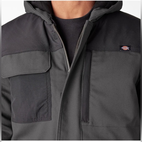 Dickies Men's Black Renegade Waterproof Flex Duck Jacket | Size Large | NWT - Picture 4 of 8